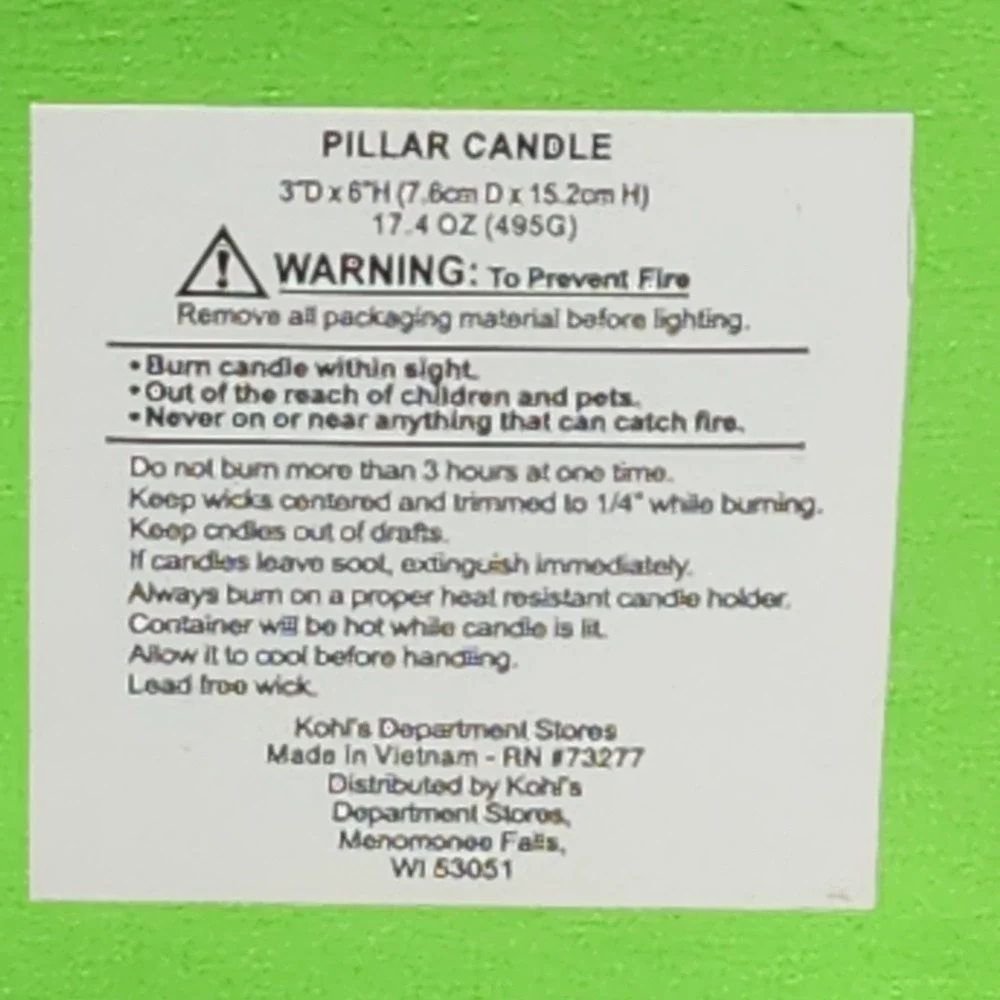 Kohl's Christmas Holiday Green‎ and Gold Pillar Candle Wreath Base New